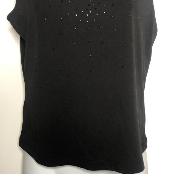 Ann Taylor Black Sequinced Sleeveless Tank Top SP - Picture 3 of 8
